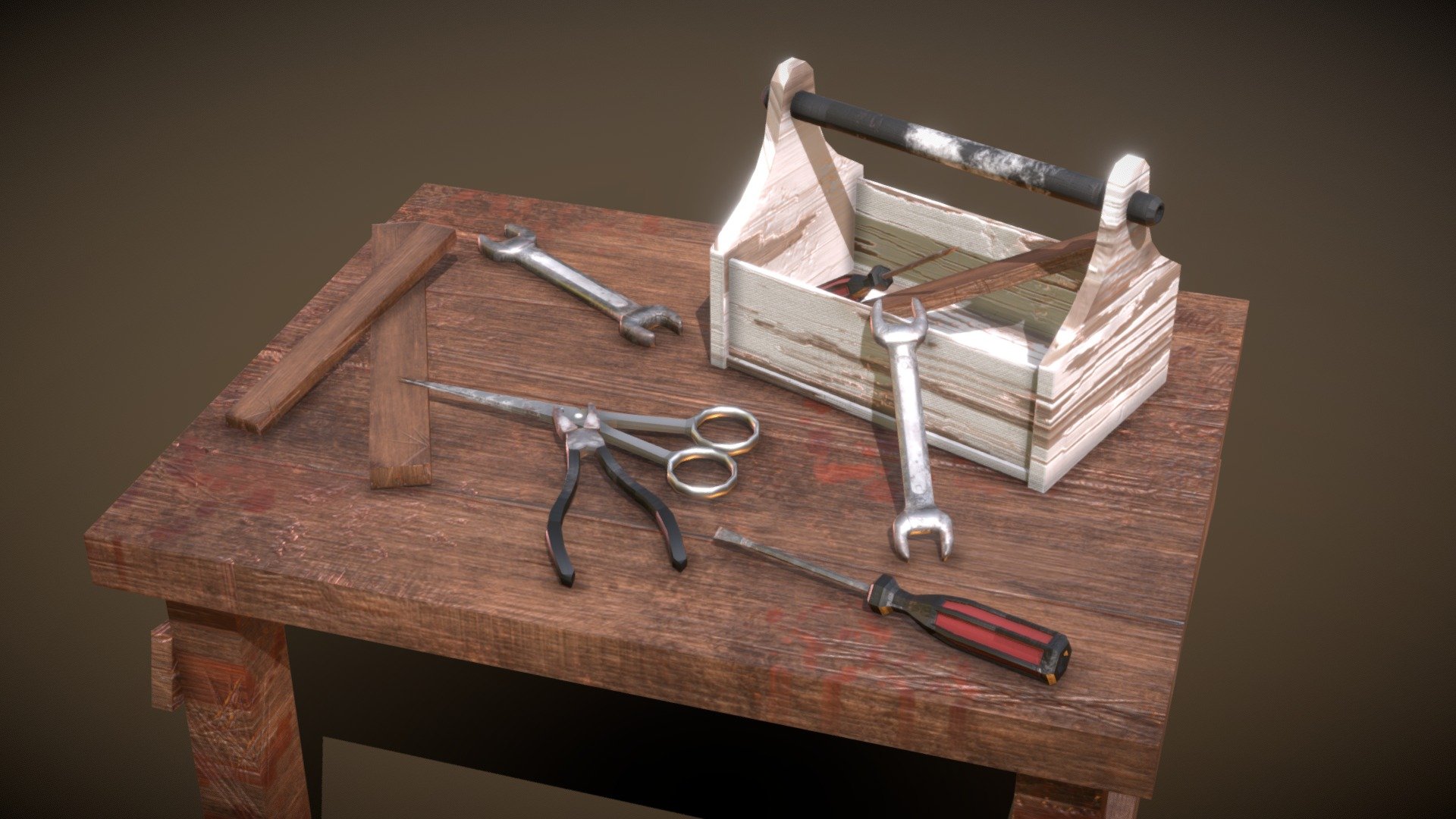 Tools 3D model by nina0727 (n0918876330) [9035172] Sketchfab