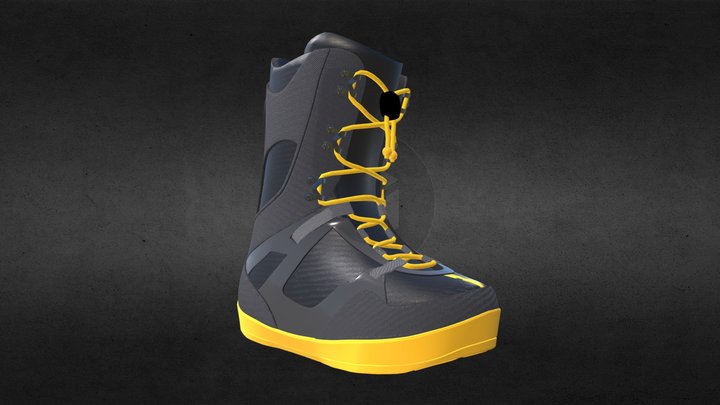 Snowboard Boot 3D Model