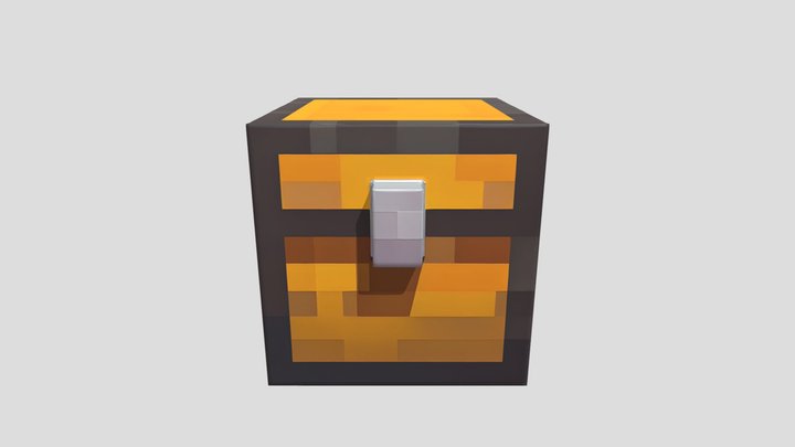 Wooden Chest 3D Model