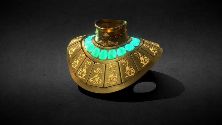 Egyptian Warrior Necklace 3D Model