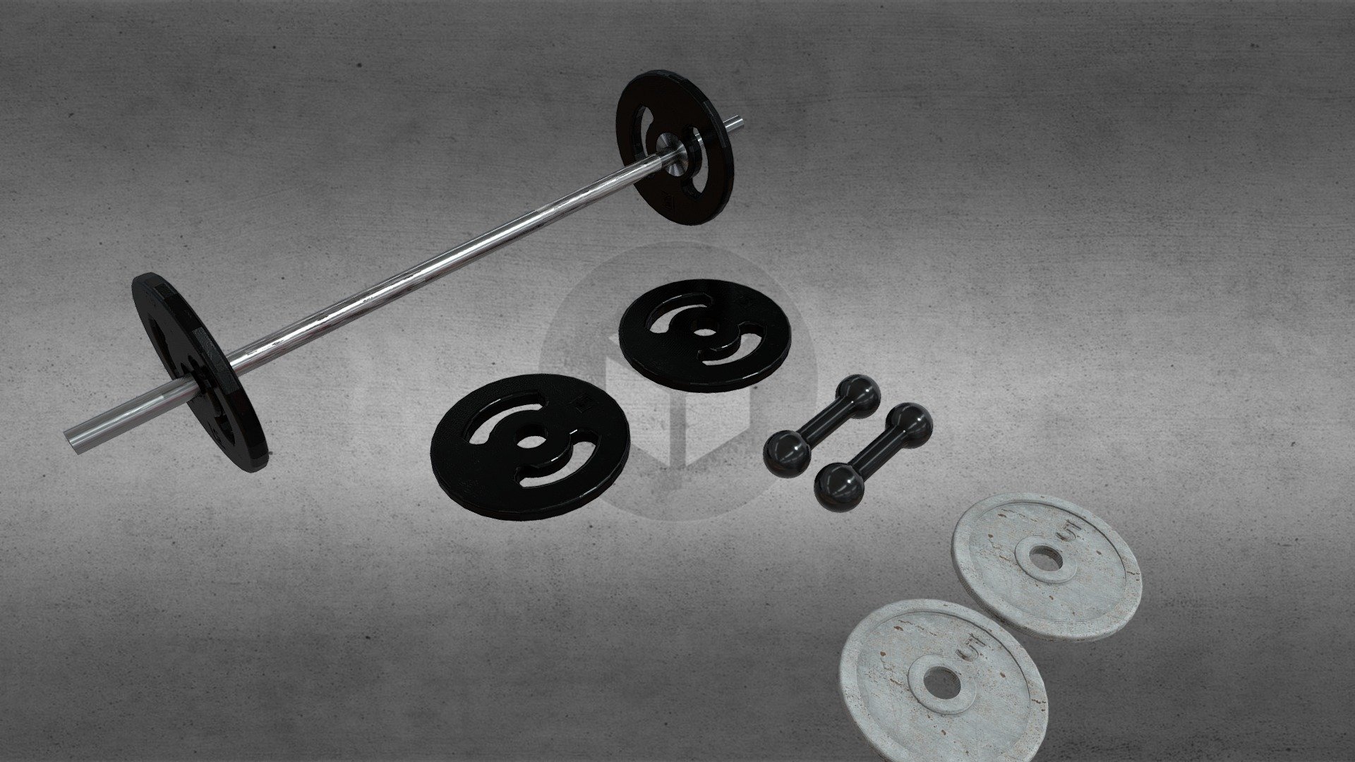 Gym Kit - 3D model by Pabluuu [903af1a] - Sketchfab