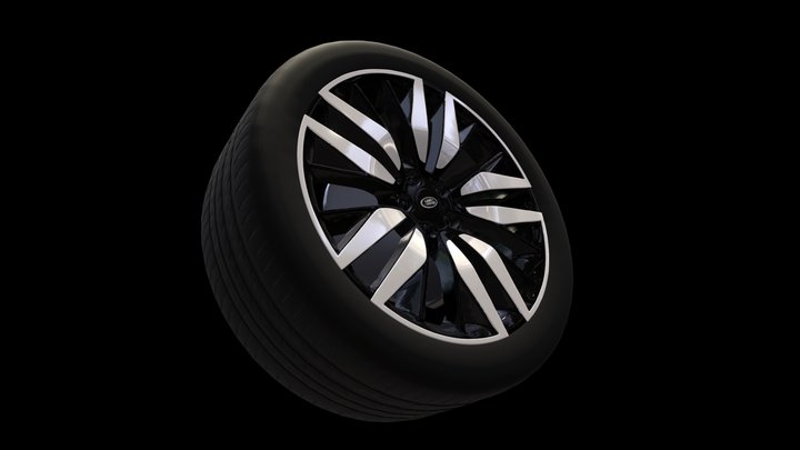 Range Rover Velar Tyre 3D Model