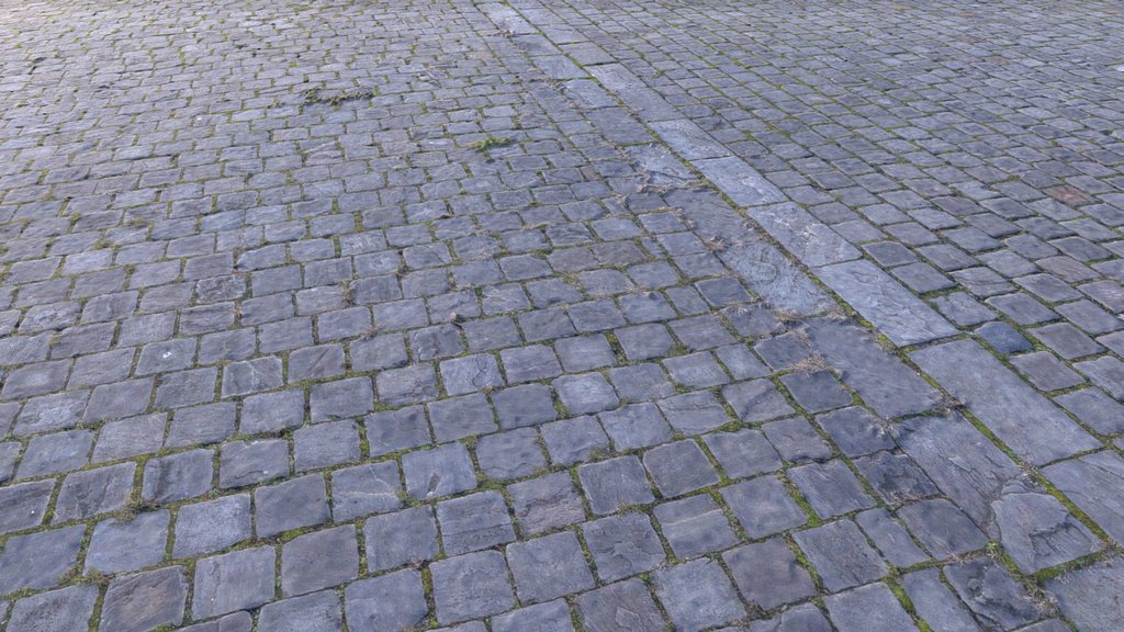 cobblestone ground - highpoly