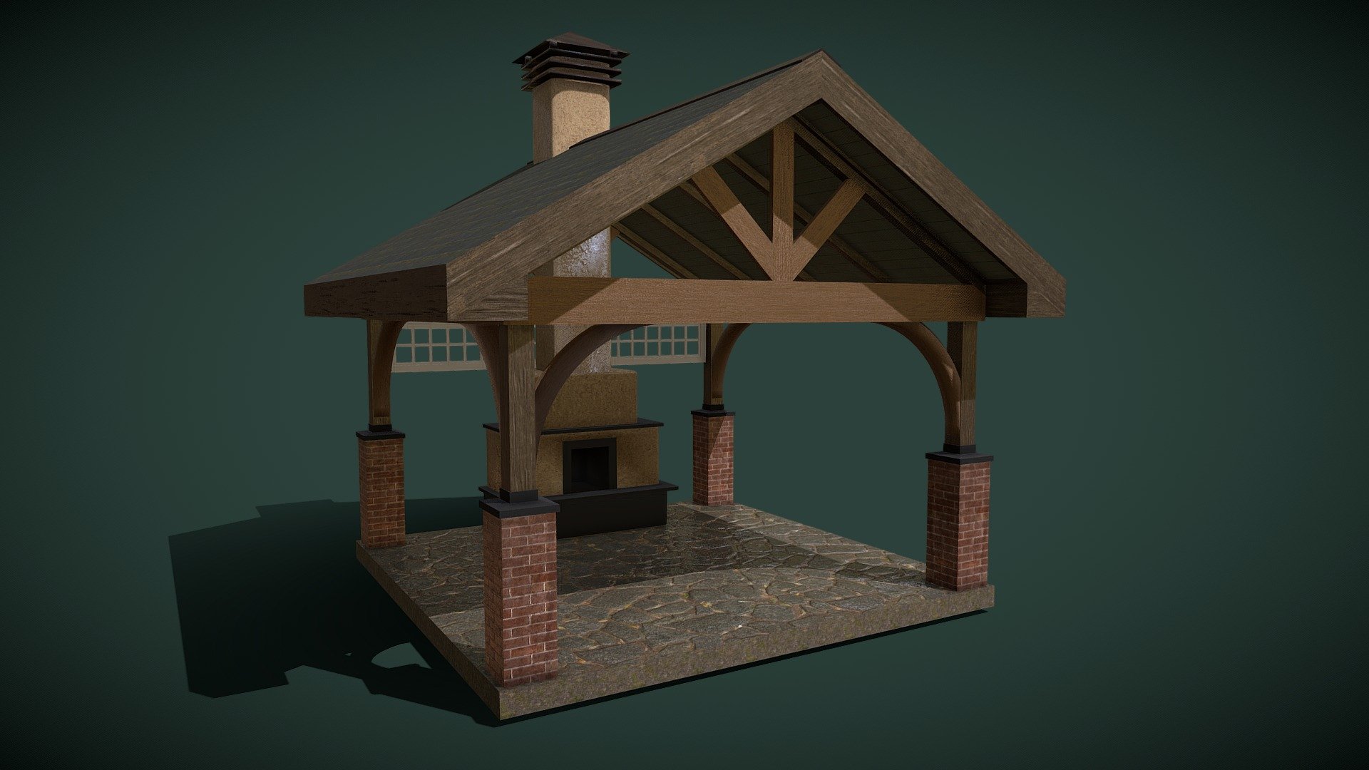 Wooden Gable Gazebo