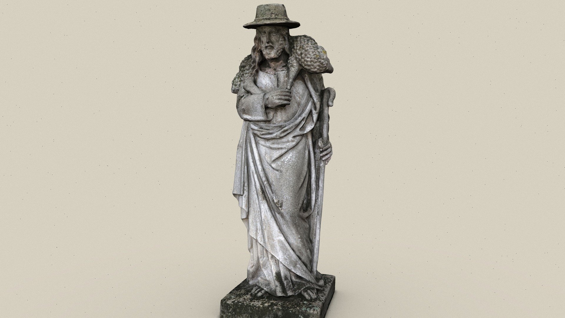 Jesus als guter Hirte — Sketchfab embed 3D viewer