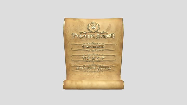 Premium VIP status scroll