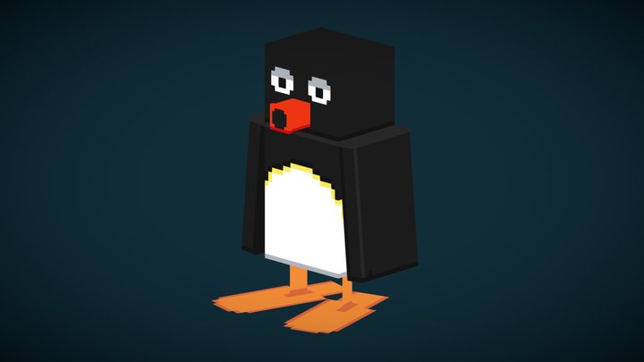 noot noot meme minecraft 3D Model