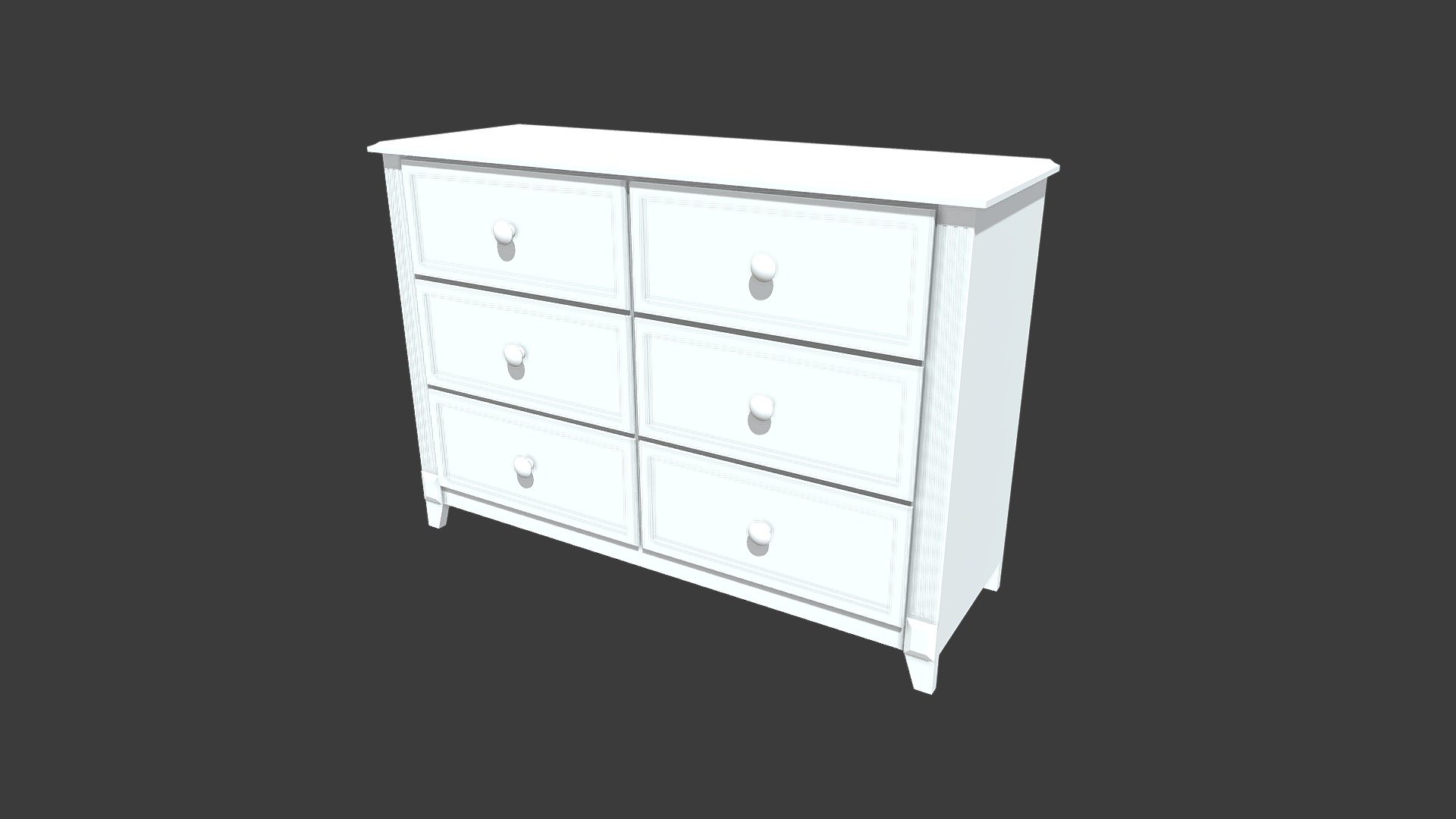 Sorelle-Berkley Double Dresser — Sketchfab embed 3D viewer