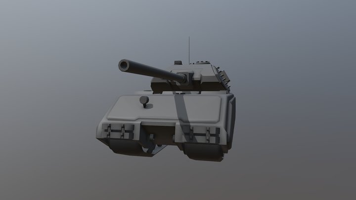 Red March Maus tank 3D Model