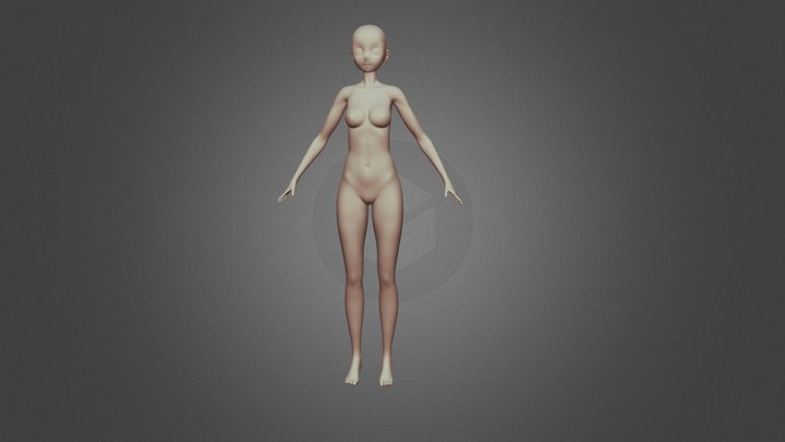 Anime sculpt Base Body 3D Model