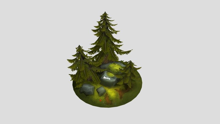 Forest Scene 3D Model