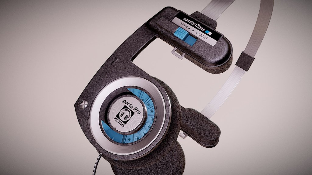 Koss Porta Pro Black Edition - Headphones 3D Model $39 - .max .obj