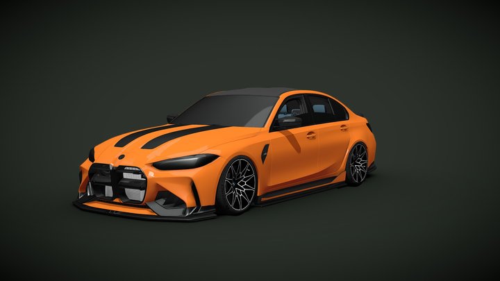 2025 BMW G80 M3 Adro 3D Model