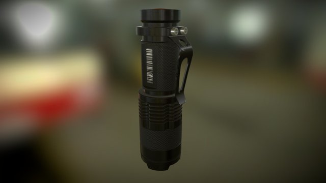 LED Flashlight 3D Model