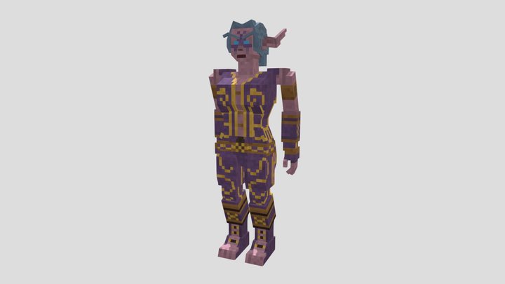 Lady Anacondra 3D Model