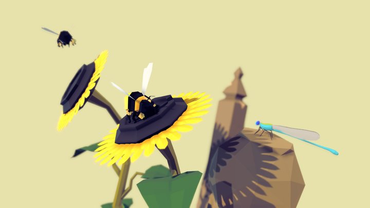 Bees in the garden