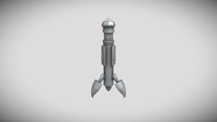 Sci-fi exo drill, model and animation. 3D Model