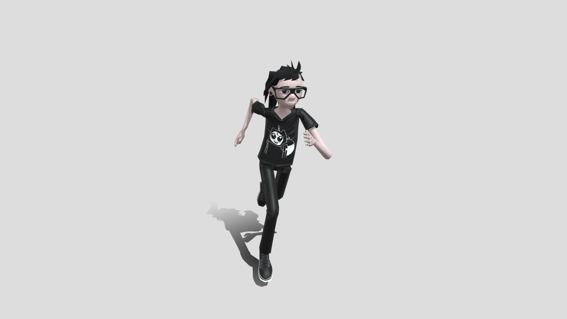 Skrillex fron Walking to running - 3D model by Danelek [904318d ...