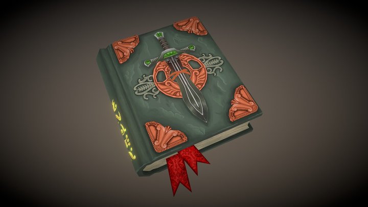 Magical Book 3D Model