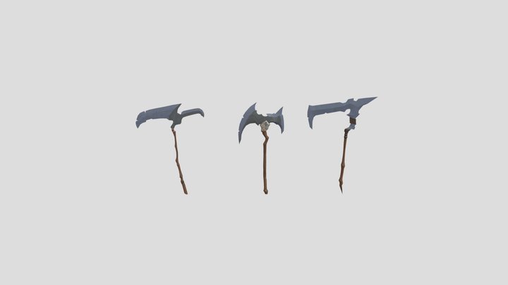 HW8 Weapons 3D Model