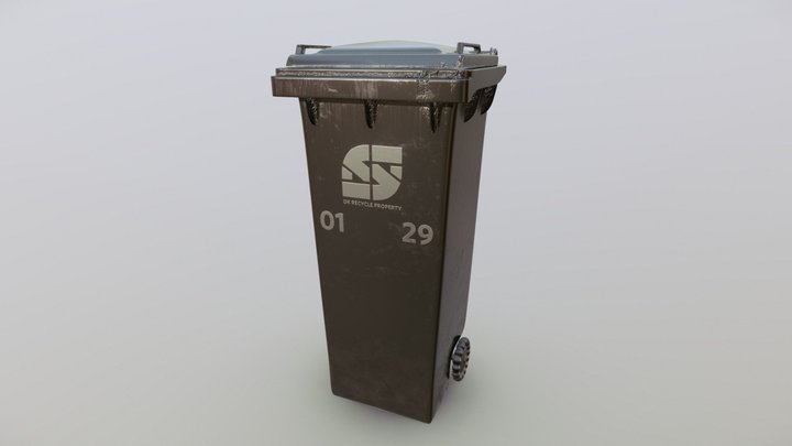 Garbage Bin 3D Model