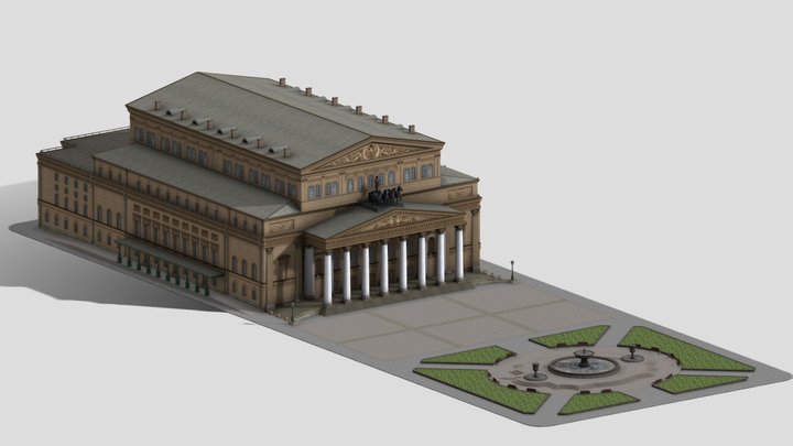 Big Theater of Russia 3D Model