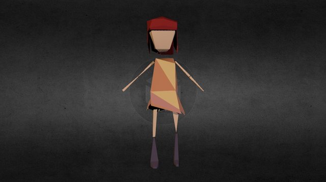 Background Character 3D Model