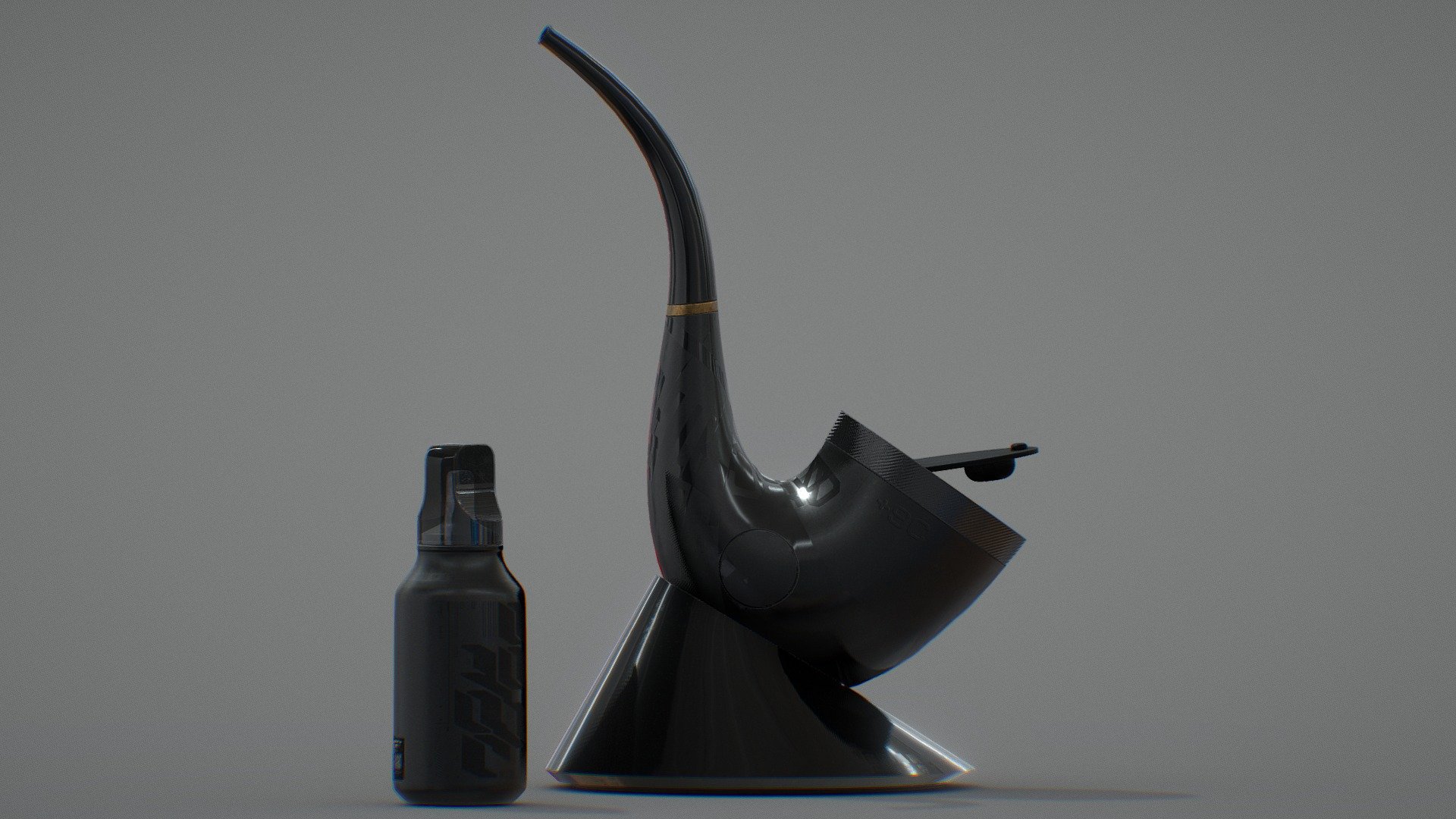 "Silhouette" a Smoking Pipe