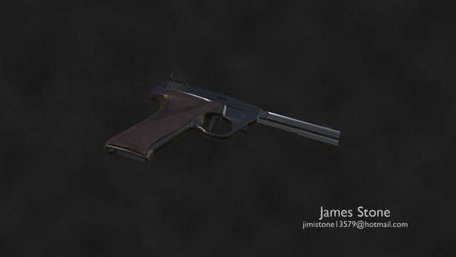 Modified Pistol 3D Model