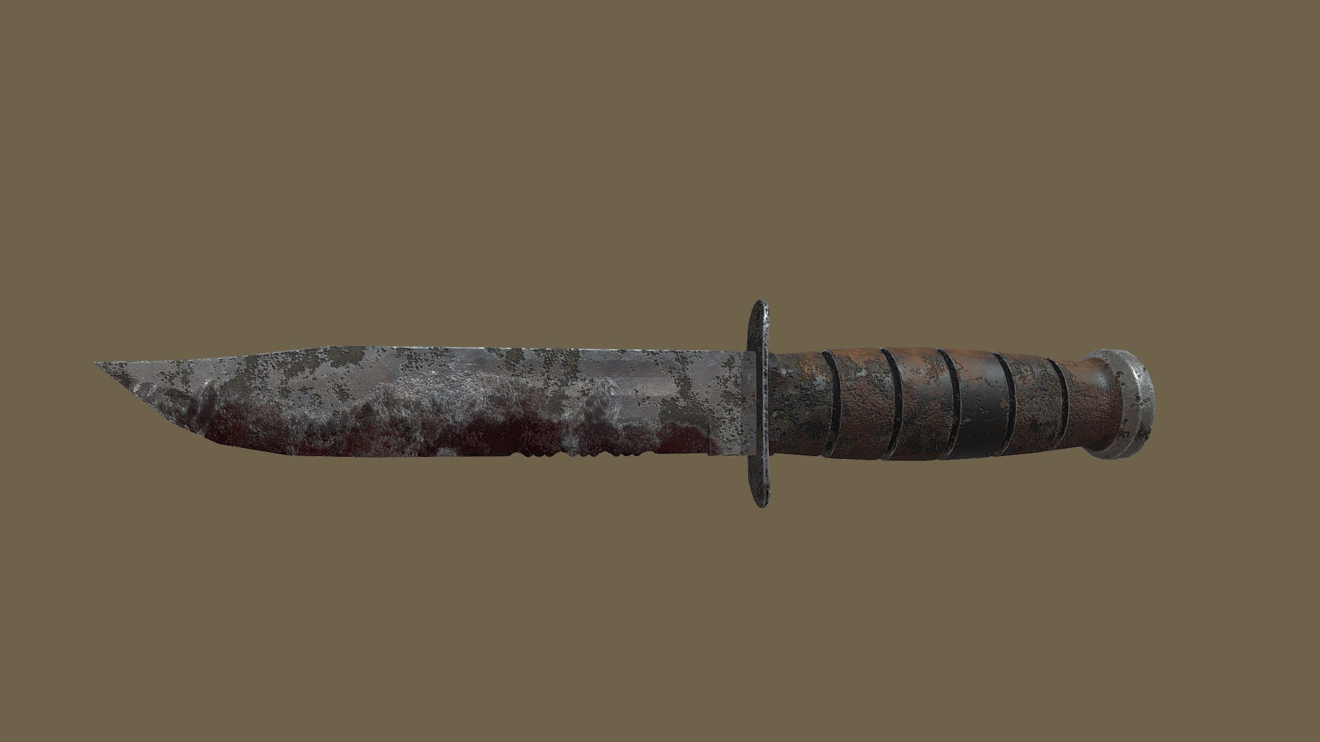 Rusty Knife - Low Poly - 3D model by Majsolt [9046d2e] - Sketchfab