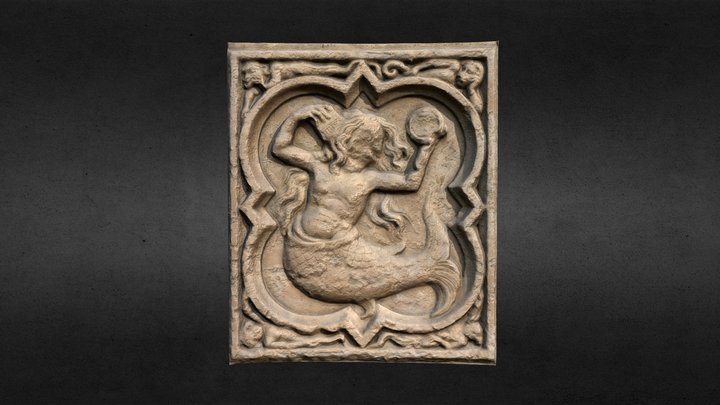Sirène, cathédrale de Rouen 3D Model