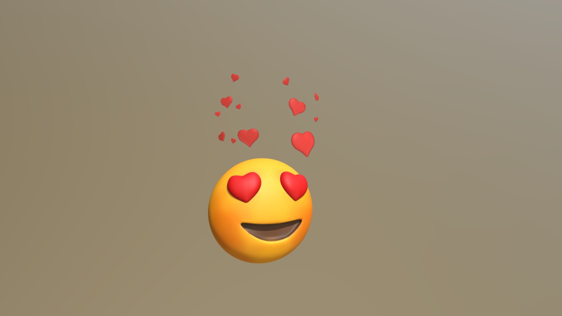3D model Emoji Love mask - This is a 3D model of the Emoji Love mask. The 3D model is about logo, company name.
