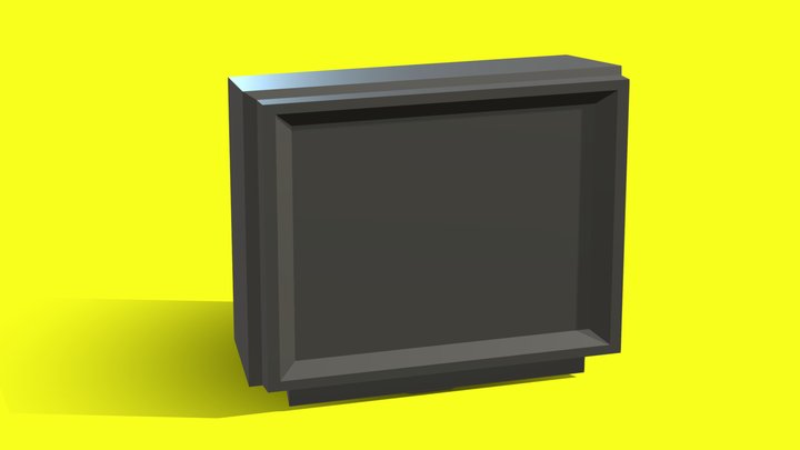 Lowpoly Television 3D Model