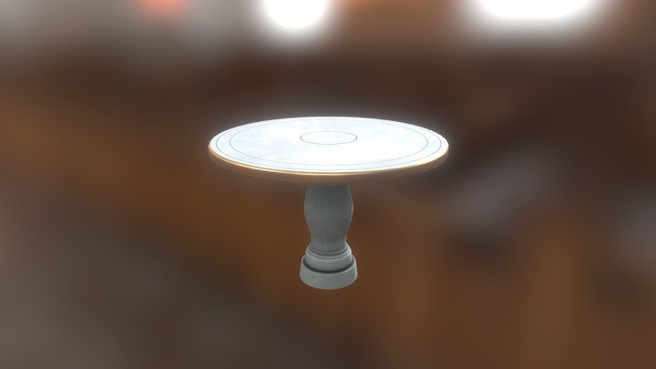 Stone Table 3D Model