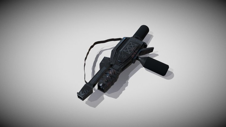 Flamethrower Aliens 3D Model