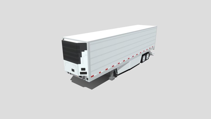 53’ Reefer Trailer 3D Model