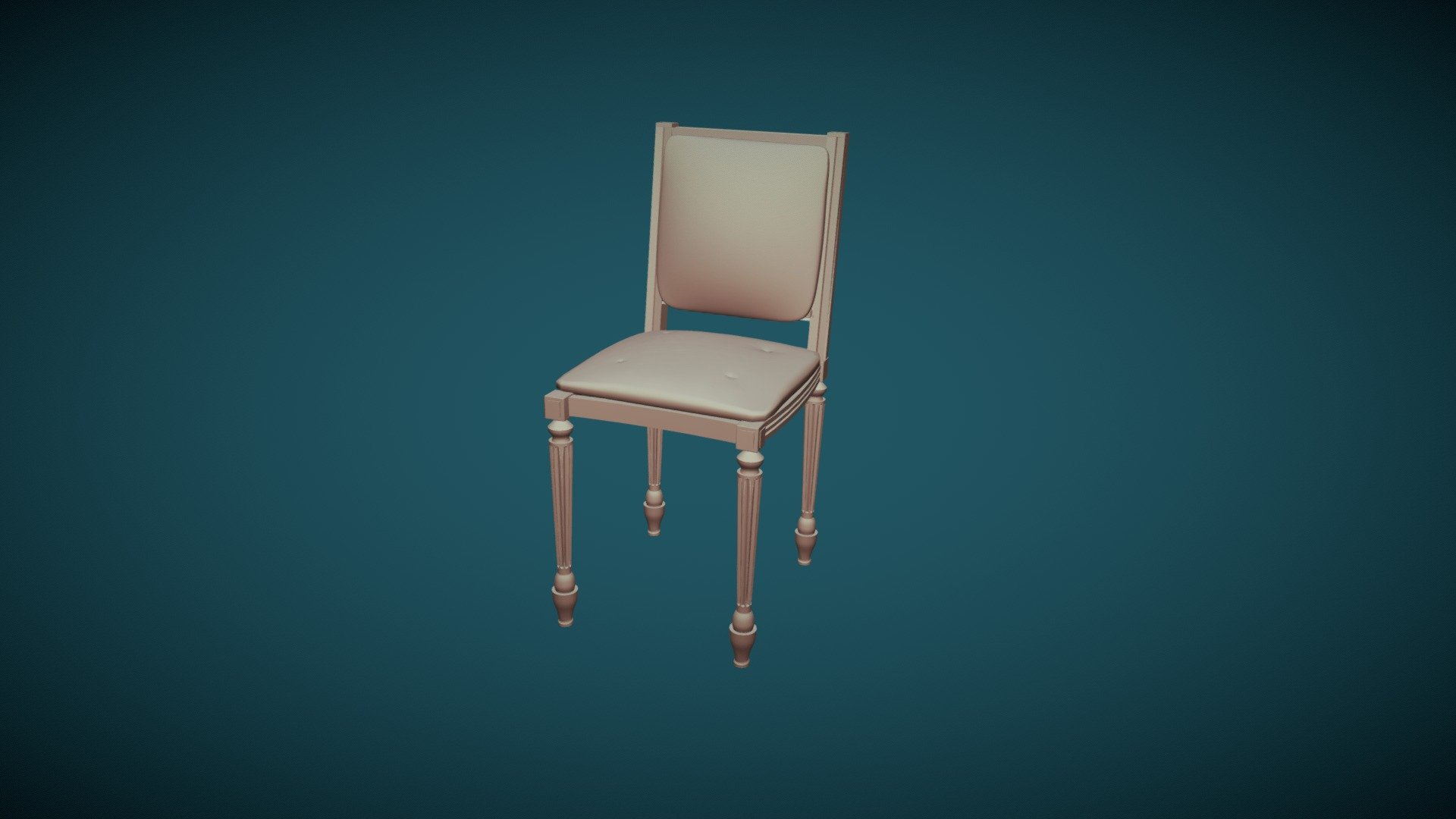 White Classic Wooden Chair