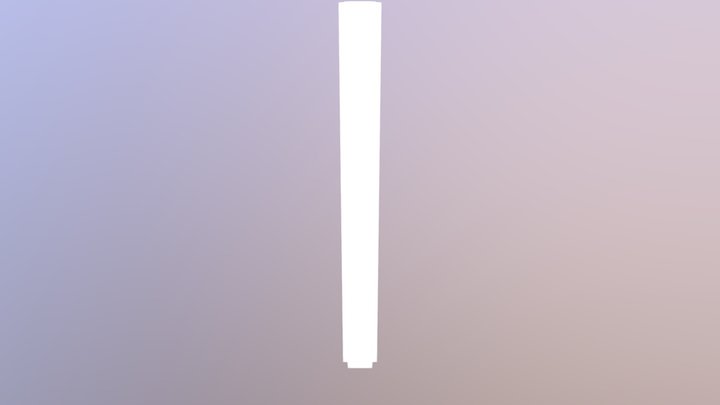 Laser Fence Pole3 3D Model