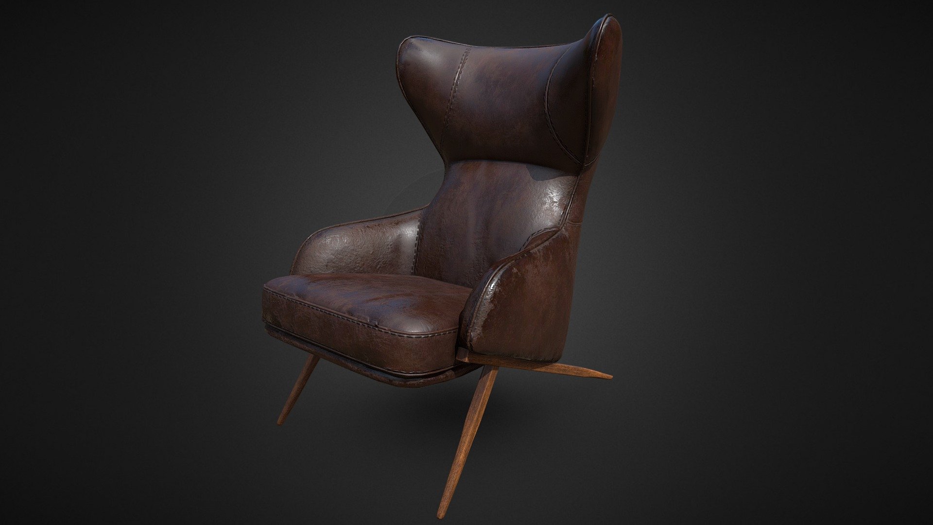 Leather Armchair - Buy Royalty Free 3D model by 3DArt_UR [9050698 ...