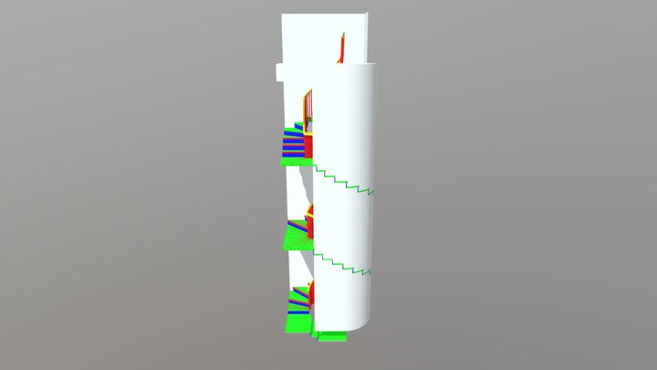57 Otis Stair 190516 3D Model