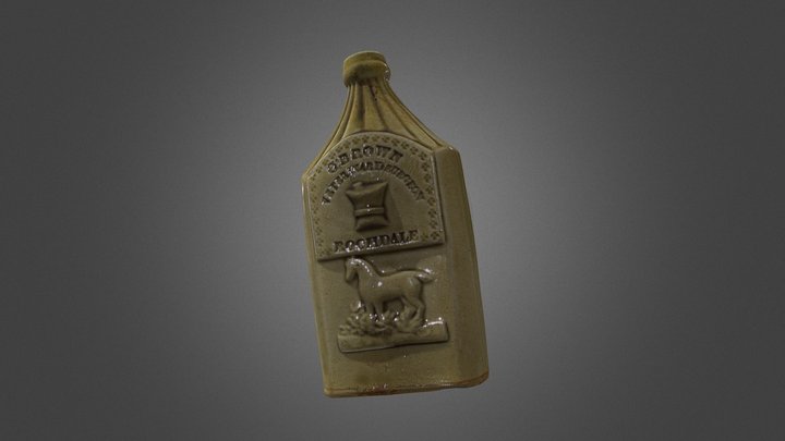 Stoneware medicine bottle 3D Model