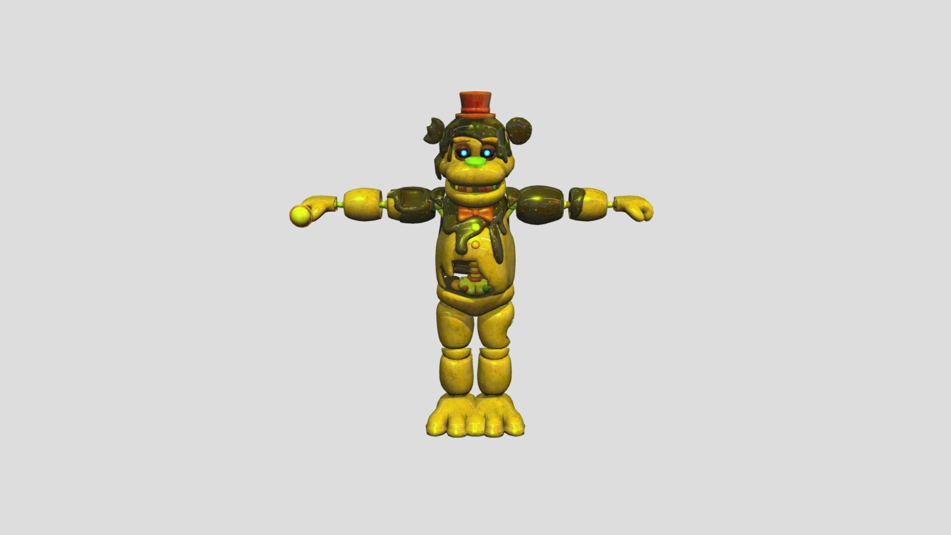 Golden Chocolate Freddy - Download Free 3D model by Forsaken AR ...