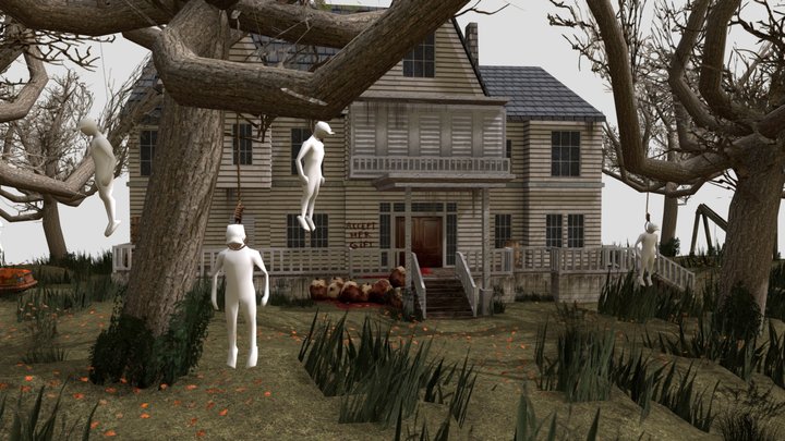 DAE Diorama - Haunted Grandma's House 3D Model