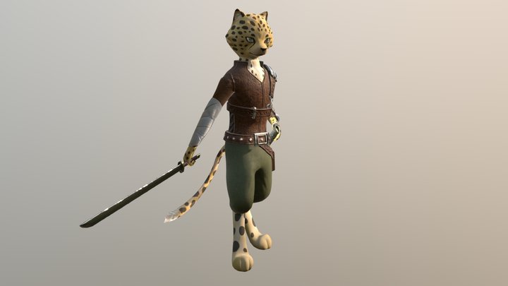 Panther_warrior 3D Model
