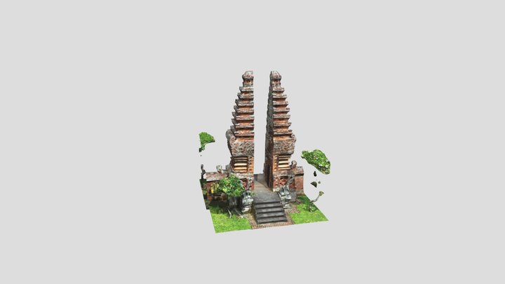 Candi Bentar 3D Model