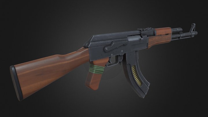 Field-Tested AK-47 3D Model