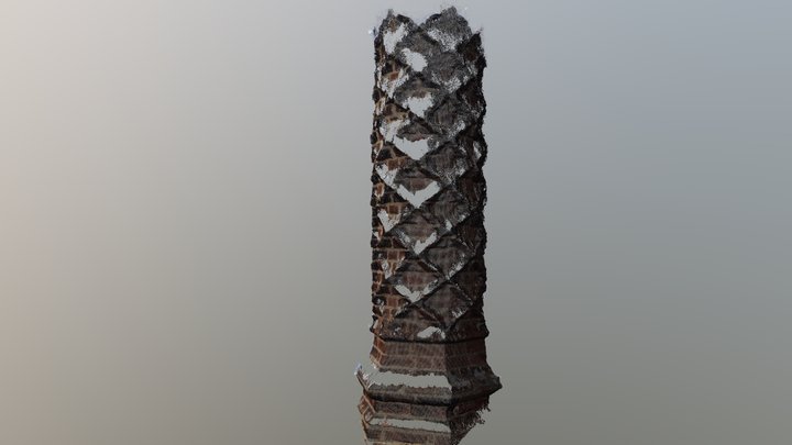 Tudor Chimney Stack, Framlingham Castle 3D Model