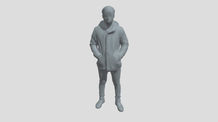 Lowpoly Male Standing – Kostenloses 3D-Modell STL