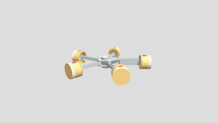 RADIAL ENGINE 3D Model