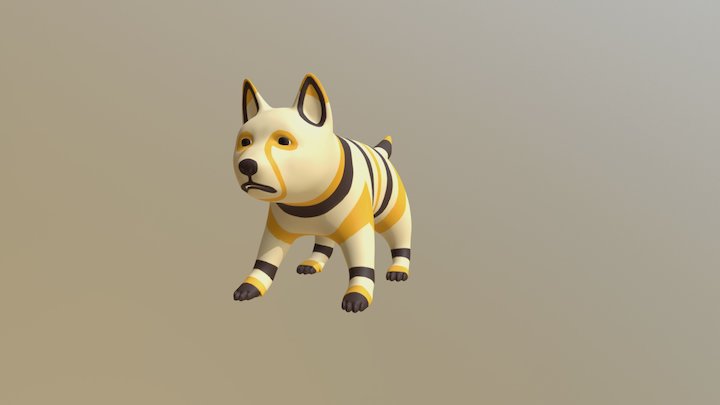Dingo Puppy v4 3D Model